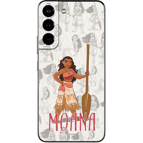 Disney Princess Moana Pattern Galaxy S22 Skin